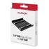 Axagon RHD-125B 3,5"-ről 2,5"-re fekete SSD / HDD beépítő keret