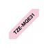 Brother TZe-MQE31 laminált P-touch szalag (12mm) Black on Pastel Pink - 4m