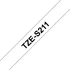 Feliratozógép szalag, erős tapadású, 6 mm x 8 m, BROTHER, "Professzionális TZe-S211" fehér-fekete
