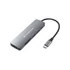 Conceptronic Notebook Dokkoló - DONN11G (Bemenet: USB-C, Kimenet: HDMI+USB-C PD:60W+USB-A 3.0+2.0, ezüst)