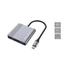Conceptronic Notebook Dokkoló - DONN11G (Bemenet: USB-C, Kimenet: 2xHDMI+USB-C PD:100W+USB-A, ezüst)