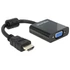 Delock 65512 HDMI apa > VGA anya fekete adapter