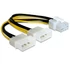 Delock 82397 PCI Expressz 8 pin - 2x 4 pin Molex VGA átalakító tápkábel