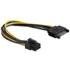 Delock 82924 SATA 15 pin > 6 pin PCI Expressz tápkábel