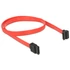 Delock 84220 SATA piros felfele/egyenes csatl. 50 cm összekötő kábel