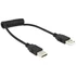 Delock 83239 USB 2.0-A apa / apa tekercselt kábel