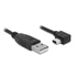 Delock USB 2.0-A apa - USB mini-B 5 tűs könyök apa átalakító kábel, 3m