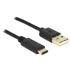 Delock 83327 USB-A 2.0 apa > USB Type-C 2.0 apa 2m fekete kábel