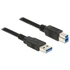 Delock 85069 USB 3.0-A > USB-B apa/apa 3m fekete kábel