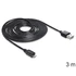 DeLock EASY-USB 2.0 Type-A male > USB 2.0 Type Micro-B male Cable 3m Black