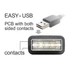 DeLock EASY-USB 2.0 Type-A male > USB 2.0 Type Micro-B male Cable 3m Black