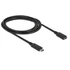 DeLock Extension cable SuperSpeed USB (USB 3.1 Gen 1) USB Type-C male > female 3 A 2m Black