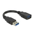 Delock 82776 USB 3.0 A-A 15cm apa/anya hosszabbító kábel