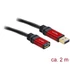 Delock 82753 USB 3.0-A apa/anya 2m hosszabbító prémium kábel
