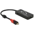 DeLock External USB 3.1 Gen 1 Hub USB Type-C > 3x USB Type-A + 2 Slot SD Card Reader Black