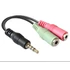 Delock sztereó jack apa 3.5 mm > 2 x Stereo jack anya adapter, 3.5 mm
