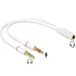 Delock 65585 1x 3.5 mm 4 tűs sztereo jack anya > 2x 3.5 mm 3tűs sztereo jack apa (iPhone) headset adapter