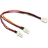 Delock 89343 Molex 3 pin anya > 2 x Molex 3 pin apa (ventillátor) 22 cm kábel