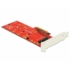 DeLock PCI Express x4 Card > 1x internal NVMe M.2 Key M 110mm with heat sink - Low Profile Form Factor