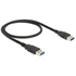 DeLock USB 2.0 Type-A male > USB 2.0 Type-A male 0,5m cable Black