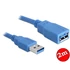 Delock USB3.0-A (apa/anya), 2 méteres hosszabbító kábel
