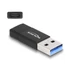 Delock 60001 USB-A 3.2 Gen2 apa - USB-C anya fekete adapter