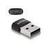 Delock 60002 USB-A 2.0 apa - USB-C anya fekete adapter