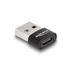 Delock 60002 USB-A 2.0 apa - USB-C anya fekete adapter