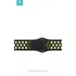 Devia ST325038 Apple Watch fekete/sárga szilikon sport óraszíj