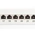 DIGITUS CAT6A 24port 19" 1U kompakt szürke árnyékolt Patch Panel