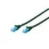 DIGITUS CAT5e U/UTP PVC 2m zöld patch kábel