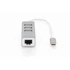 DIGITUS USB Type-C Ethernet adapter + 3 portos USB HUB