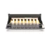 DIGITUS CAT6 8port asztali fekete árnyékolt patch panel
