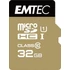 Memóriakártya, microSDHC, 32GB, UHS-I/U1, 85/20 MB/s, adapter, EMTEC "Elite Gold"