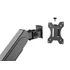 EQuip 17"-27" Triple Monitor Desk Mount Bracket Black