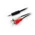 Audio kábel, 3,5 mm jack-2xRCA, 2,5 m, EQUIP