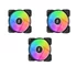 Fractal Design 120mm Aspect 12 RGB PWM fekete ház hűtőventilátor (3-pack)