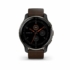 Garmin Venu 2 Plus Slate Stainless Steel Bezel With Slate Case And Brown Leather Band