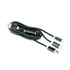 Gembird USB charging combo 3-in-1 cable, black, 1m