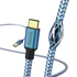 Hama 201558 FIC E3 USB Type-C "Reflective" 1,5m, kék adatkábel