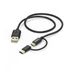 Hama 201533 FIC E3 micro USB/USB Type-C, 2in1, 1m adatkábel