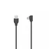 Hama USB 2.0 Type-C - USB A 0,75m fekete derékszögű adatkábel