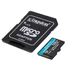 Kingston 128GB SD micro Canvas Go! Plus (SDXC Class 10 UHS-I U3) (SDCG3/128GB) memória kártya adapterrel