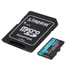 Kingston 512GB SD micro Canvas Go! Plus (SDXC Class 10 UHS-I U3) (SDCG3/512GB) memória kártya adapterrel