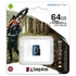 Kingston 64GB SD micro Canvas Go! Plus (SDXC Class 10 UHS-I U3) (SDCG3/64GBSP) memória kártya