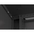 Lanberg WF01-6622-10B 19" 22U SZÉL:600 MÉLY:600 MAG:1085 lapraszerelt üvegajtós fekete fali rack szekrény