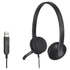 Fejhallgató, mikrofonnal, USB csatlakozás, LOGITECH "H340"