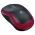 Logitech M185 vezeték nélküli piros notebook egér