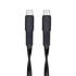 USB kábel, USB-C - USB-C, 1,2 m, RIVACASE "PS6005", fekete