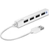 USB elosztó-HUB, 4 port, USB 2.0, SPEEDLINK "Snappy Slim" fehér